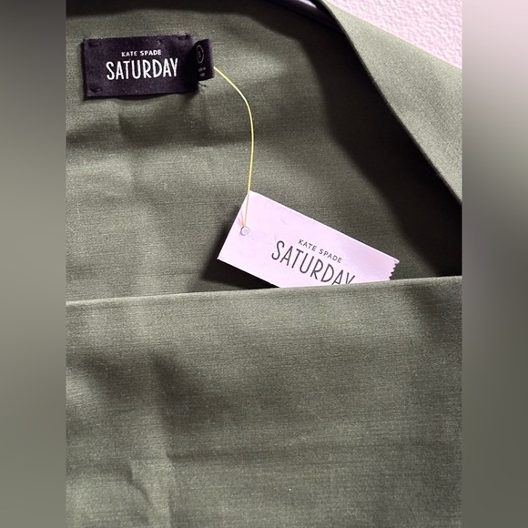 SOLD | Kate Spade Saturday Flat Pocket Blouse | Forest Green | Women’s S - Picture 4 of 9